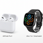 AirPods Pro 2 + Ultra 7-in-1 Smartwatch Combo | Premium Sound & Style Deal